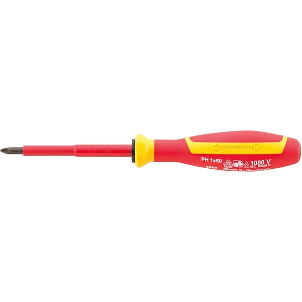 VDE cross-head screwdriver DRALL+ PH Size3 blade length 150 mm